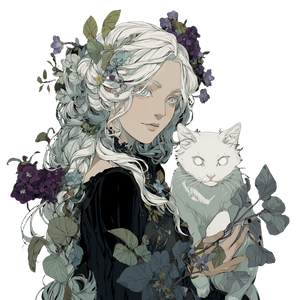 Ethereal Floral Witch Vinyl Car Decal Sticker – Waterproof & UV-Resistant 6.826666666666667"