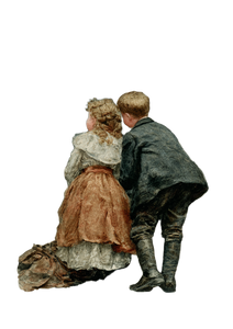 Vintage Postcard Illustration Vinyl Car Decal Sticker – Waterproof & UV-Resistant 8.746666666666666"