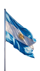 Argentinian Flag Waving Vinyl Car Decal Sticker – Waterproof & UV-Resistant 4.8533333333333335"
