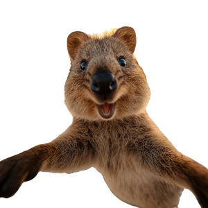 Happy Quokka Selfie Vinyl Car Decal Sticker – Waterproof & UV-Resistant 6.826666666666667"
