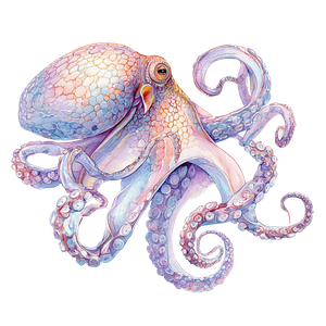 Elegant Octopus Painting Vinyl Car Decal Sticker – Waterproof & UV-Resistant 3.4133333333333336"