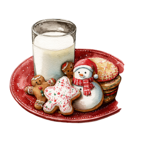 Christmas Cookies Plate Vinyl Car Decal Sticker – Waterproof & UV-Resistant 3.4133333333333336"
