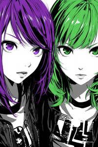 Anime Girls Portrait Vinyl Car Decal Sticker – Waterproof & UV-Resistant 4.4 Anime Girls Portrait Vinyl Car Decal Sticker – Waterproof & UV-Resistant 4.4