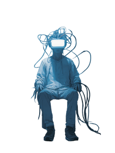 Brainwashed Cyber Man Vinyl Car Decal Sticker – Waterproof & UV-Resistant 4.1066666666666665"