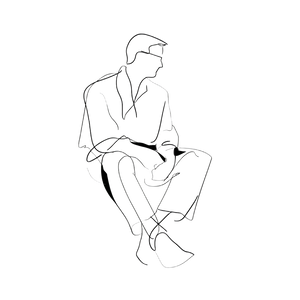 Minimalistic Architectural Sketch Vinyl Car Decal Sticker – Waterproof & UV-Resistant 3.4133333333333336"