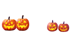 Glowing Jack-O’-Lanterns Vinyl Car Decal Sticker – Waterproof & UV-Resistant 5.12"