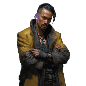 Cyberpunk Street Mage Vinyl Car Decal Sticker – Waterproof & UV-Resistant 3.4133333333333336"