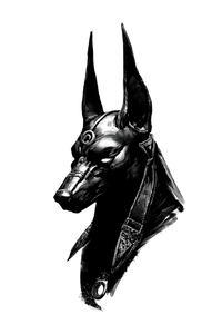 Anubis God V4 Vinyl Car Decal Sticker – Waterproof & UV-Resistant 8.96"