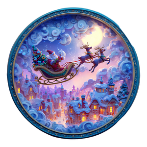 Magical Santa Sleigh Vinyl Car Decal Sticker – Waterproof & UV-Resistant 3.4133333333333336" Magical Santa Sleigh Vinyl Car Decal Sticker – Waterproof & UV-Resistant 3.4133333333333336"