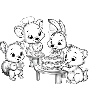 Cute Animals Eating Cake Vinyl Car Decal Sticker – Waterproof & UV-Resistant 3.4133333333333336" Cute Animals Eating Cake Vinyl Car Decal Sticker – Waterproof & UV-Resistant 3.4133333333333336"