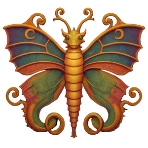 Dragon Butterfly Vinyl Car Decal Sticker – Waterproof & UV-Resistant 6.826666666666667"