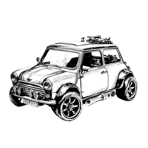 Hotwheel Sketch Vinyl Car Decal Sticker – Waterproof & UV-Resistant 3.4133333333333336"