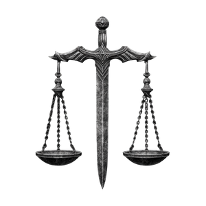Balance And Sword Vinyl Car Decal Sticker – Waterproof & UV-Resistant 3.4133333333333336" Balance And Sword Vinyl Car Decal Sticker – Waterproof & UV-Resistant 3.4133333333333336"