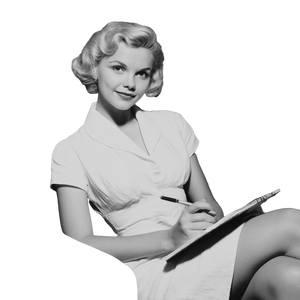 Vintage Therapist Portrait Vinyl Car Decal Sticker – Waterproof & UV-Resistant 6.826666666666667"