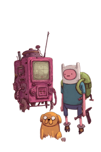 Adventure Time Style Vinyl Car Decal Sticker – Waterproof & UV-Resistant 4.4