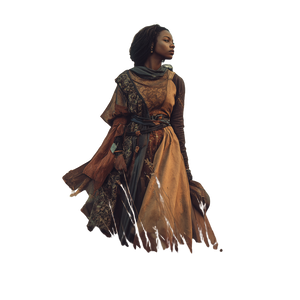 Medieval Black Woman Vinyl Car Decal Sticker – Waterproof & UV-Resistant 3.4133333333333336"