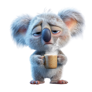 Sleepy Anime Koala Vinyl Car Decal Sticker – Waterproof & UV-Resistant 3.4133333333333336" Sleepy Anime Koala Vinyl Car Decal Sticker – Waterproof & UV-Resistant 3.4133333333333336"