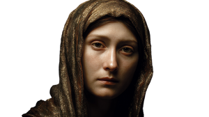 Mary In Gold Vinyl Car Decal Sticker – Waterproof & UV-Resistant 5.4