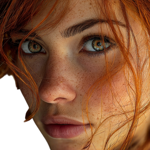 Ginger Woman Vinyl Car Decal Sticker – Waterproof & UV-Resistant 3.4133333333333336"