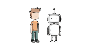 Human And Robot V5 Vinyl Car Decal Sticker – Waterproof & UV-Resistant 2.72" Human And Robot V5 Vinyl Car Decal Sticker – Waterproof & UV-Resistant 2.72"