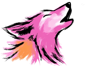 Stylized Howling Wolf Vinyl Car Decal Sticker – Waterproof & UV-Resistant 6.1866666666666665"