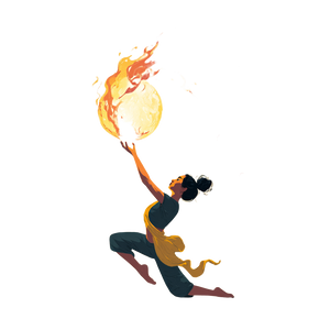 Fire Dancer V2 Vinyl Car Decal Sticker – Waterproof & UV-Resistant 3.4133333333333336"