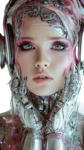 Melancholic Cyborg Girl Vinyl Car Decal Sticker – Waterproof & UV-Resistant 4.8533333333333335" Melancholic Cyborg Girl Vinyl Car Decal Sticker – Waterproof & UV-Resistant 4.8533333333333335"