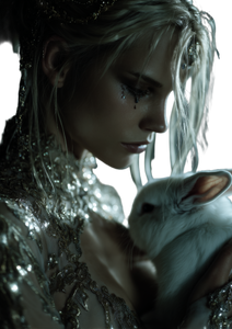 Fantasy Nymph Protector Vinyl Car Decal Sticker – Waterproof & UV-Resistant 8.746666666666666"