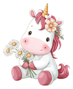 Kawaii Unicorn V5 Vinyl Car Decal Sticker – Waterproof & UV-Resistant 4.0"