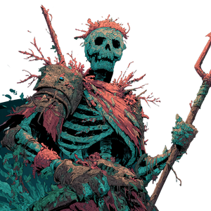Skeletal Pirate Warrior Vinyl Car Decal Sticker – Waterproof & UV-Resistant 3.4133333333333336"