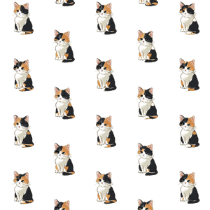 Calico Kitten Print Vinyl Car Decal Sticker – Waterproof & UV-Resistant 3.4133333333333336"
