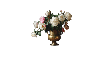 Brass Vase Roses Vinyl Car Decal Sticker – Waterproof & UV-Resistant 2.986666666666667"