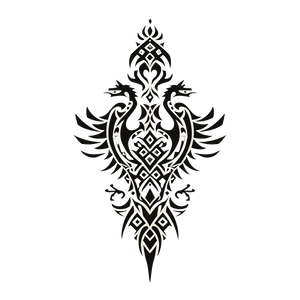 Tribal Dragon Phoenix Vinyl Car Decal Sticker – Waterproof & UV-Resistant 3.4133333333333336" Tribal Dragon Phoenix Vinyl Car Decal Sticker – Waterproof & UV-Resistant 3.4133333333333336"