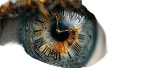 Eye Clock Vinyl Car Decal Sticker – Waterproof & UV-Resistant 2.72"