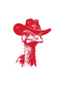 Cowgirl Ostrich Logo Vinyl Car Decal Sticker – Waterproof & UV-Resistant 8.213333333333333" Cowgirl Ostrich Logo Vinyl Car Decal Sticker – Waterproof & UV-Resistant 8.213333333333333"