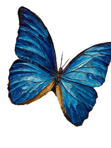 Blue Morpho Butterfly V11 Vinyl Car Decal Sticker – Waterproof & UV-Resistant 4.1066666666666665"