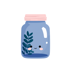 Cute Jar Vinyl Car Decal Sticker – Waterproof & UV-Resistant 3.4133333333333336"