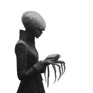 Crab-Human Hybrid Vinyl Car Decal Sticker – Waterproof & UV-Resistant 6.826666666666667"