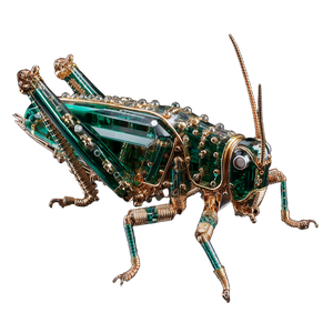 Bionic Grasshopper Vinyl Car Decal Sticker – Waterproof & UV-Resistant 3.4133333333333336"