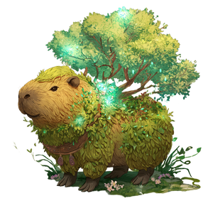 Topiary Capybara Vinyl Car Decal Sticker – Waterproof & UV-Resistant 3.4133333333333336"