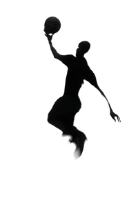 Basketball Silhouette V2 Vinyl Car Decal Sticker – Waterproof & UV-Resistant 8.96"