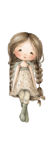 Stylized Girl Swing Vinyl Car Decal Sticker – Waterproof & UV-Resistant 12.693333333333333"