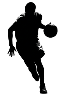 Basketball Player Silhouette V5 Vinyl Car Decal Sticker – Waterproof & UV-Resistant 4.586666666666667"