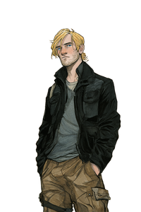 Weary Blonde Man Vinyl Car Decal Sticker – Waterproof & UV-Resistant 4.4