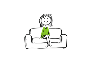 Female Stick Figure V2 Vinyl Car Decal Sticker – Waterproof & UV-Resistant 2.986666666666667"