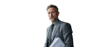 Confident Senior Executive Vinyl Car Decal Sticker – Waterproof & UV-Resistant 5.4