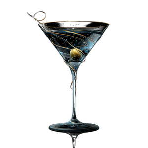 Martini 3D Art Vinyl Car Decal Sticker – Waterproof & UV-Resistant 3.4133333333333336"