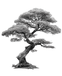 Japanese Bonsai Tree Vinyl Car Decal Sticker – Waterproof & UV-Resistant 8.0"