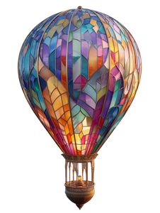 Stained Glass Balloon Vinyl Car Decal Sticker – Waterproof & UV-Resistant 8.213333333333333" Stained Glass Balloon Vinyl Car Decal Sticker – Waterproof & UV-Resistant 8.213333333333333"
