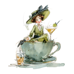 Marie Curie Tea Cup Vinyl Car Decal Sticker – Waterproof & UV-Resistant 3.4133333333333336"